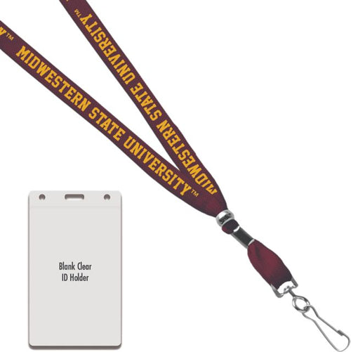 Midwestern State University Card Dispenser Lanyard