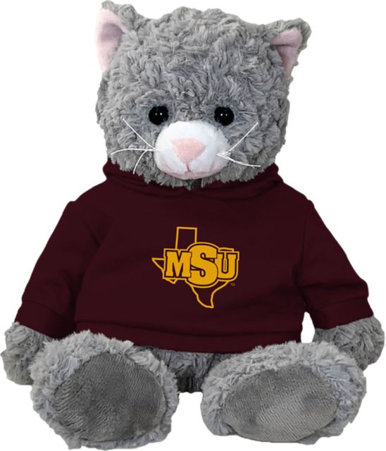 Midwestern State University Plush Animal with Hoodie