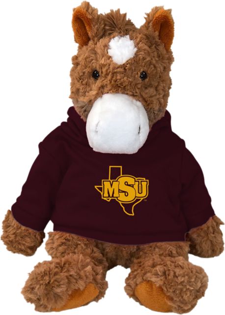 Midwestern State University Plush Animal with Hoodie