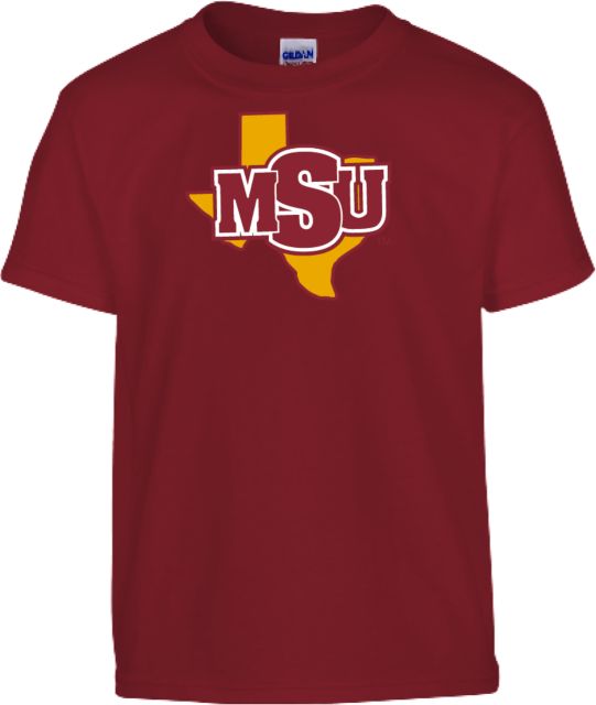 Midwestern State Youth T Shirt MSU Logo - ONLINE ONLY