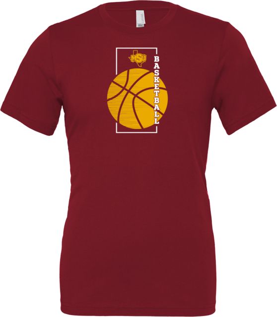 Midwestern State Bella + Canvas Jersey Cotton T Shirt MSU Basketball Minimalist Modern - ONLINE ONLY