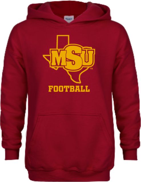 Midwestern State Youth Fleece Hoodie Football - MSU - ONLINE ONLY