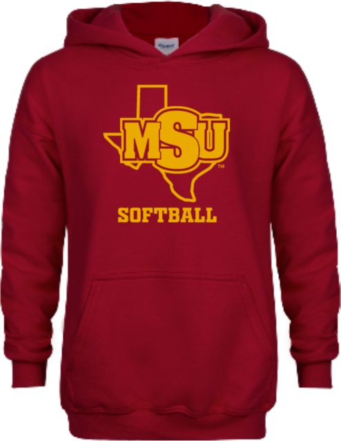 Midwestern State Youth Fleece Hoodie Softball - MSU - ONLINE ONLY