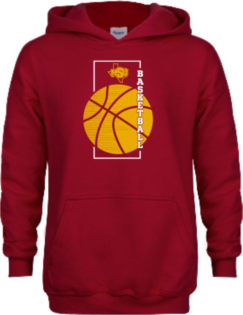Midwestern State Youth Fleece Hoodie MSU Basketball Minimalist Modern - ONLINE ONLY