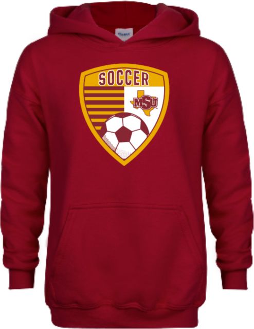 Midwestern State Youth Fleece Hoodie MSU Soccer Crest - ONLINE ONLY