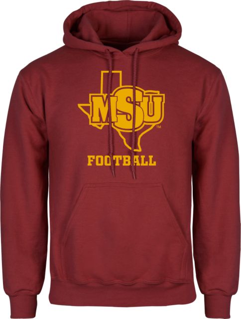 Midwestern State Fleece Hoodie Football - MSU - ONLINE ONLY