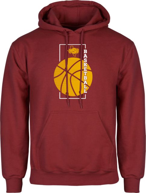 Midwestern State Fleece Hoodie MSU Basketball Minimalist Modern - ONLINE ONLY