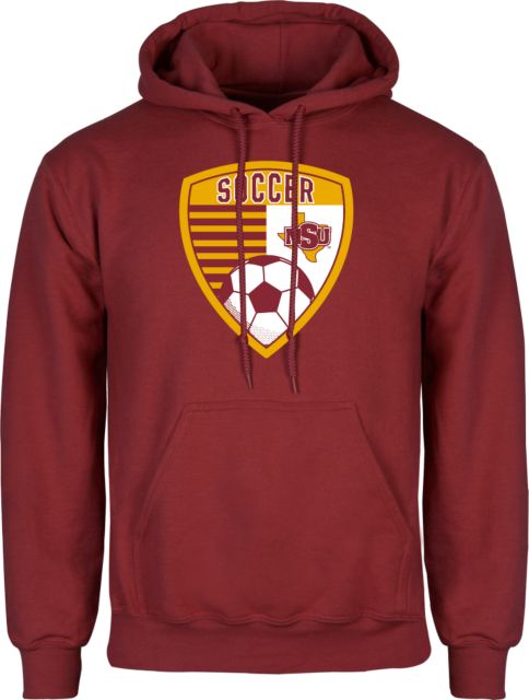 Midwestern State Fleece Hoodie MSU Soccer Crest - ONLINE ONLY