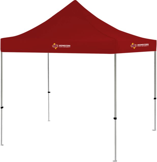 Midwestern State 9 ft x 9 ft Tent MSU Institutional Horizontal - ONLINE ONLY